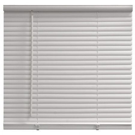 mainstays cordless 1" vinyl light filtering blinds, white, 23" width x 42" length