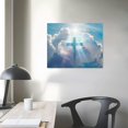 thumbnail image 4 of Nawypu Christian Sky Crosses Canvas Wall Art Large Christian Church Religious Modern Artwork Canvas Art Print for Living Room Bedroom Dining Room Office Wall Decor Stretched and Framed Ready to Hang, 4 of 6