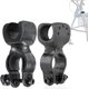 thumbnail image 1 of Wheelchair Walking Stick Rack, Practical Cane Holder Crutch Holder Wheelchair Accessory Mobility Aid(2pcs, Black), 1 of 5