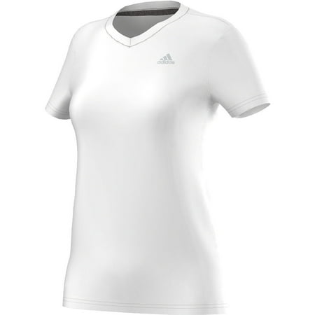 Adidas Adidas Womens Climalite Ultimate Tee Short Sleeve White V