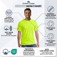thumbnail image 6 of Crown Craze® High Visibility Reflective T-Shirt Hi Vis Safety Work Shirts Unisex (Safety Green-Orange Pack 6, 3XL), 6 of 9