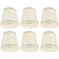 thumbnail image 4 of Reemplazo de la cubierta de la lámpara de pantalla de tela de 6 uds para lámparas de pared de araña E14 Beige Unbranded 3119200096411, 4 of 7