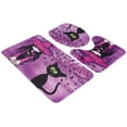 thumbnail image 1 of 3PCS Witch Pattern Polyester Toilet Mat Carpet Non slip Bath Mat Rug Toilet Lid Cover Set Bathroom Decoration, 1 of 10