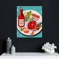 thumbnail image 4 of ONETECH Vintage Food Wall Art: Kitchen Canvas Wall Art, Food Photo Wall Art, Children's Education Abstract Food Pictures, Home, Kindergarten Decoration, Vintage Food Wall Art Farmhouse Decor, 4 of 4