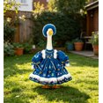 thumbnail image 6 of RUINIXCW Winter Christmas Porch Goose Outfit for 23 inch Cement Plastic Goose Statue Accessories Garden Porch Goose Clothes Plush Trim Xmas Dress and Hat Set Yard Patio Lawn Decor (No Goose), 6 of 6