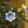 thumbnail image 7 of 3drose, Norway, Iceberg in Fjord, Cirrus Clouds - Eu21 Tal0005 - Theo Allofs, 3 inch Snowflake Porcelain Ornament, 7 of 7