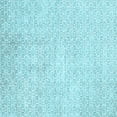 thumbnail image 1 of Ahgly Company Indoor Square Solid Light Blue Modern Area Rugs, 6' Square, 1 of 4