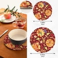 thumbnail image 3 of SKYSONIC Pumpkin Harvest Pot Holders Trivets, 2 Pcs Heat Resistant Trivets,Rustic Autumn Fall Cotton Thread Weave Mats for Hot Pads Pans Pot Bowl Teapot for Kitchen Decor, 3 of 7