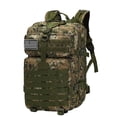 thumbnail image 3 of Mochila de senderismo para hombre, resistente, ajustable, impermeable, para ordenador portátil, 50L Verde oscuro, 3 of 8