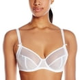 thumbnail image 1 of Freya Womens Hero Underwire Side Support Balcony Bra, 34K, White, 1 of 4