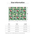 thumbnail image 3 of KLL Succulents 1 Print Fleece Throw Blanket, Horizontal Fleece Bedding Cute Soft Blankets Comfy Fleece Flannel Plush Home Decor for Couch & Bed -60"x50", 3 of 9