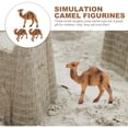 thumbnail image 2 of 3pcs simulación figuras de camello modelos animales salvajes adornos de escritorio creativos, 2 of 5