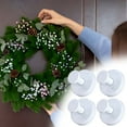 thumbnail image 5 of Matoen 4Pcs Stainless Steel Suction Cup Hook Bathroom Towel Holder Utility Shower Hooks Hanger for Towel Storage Kitchen Utensil Vacuum Suction Cup Hooks, White, 5 of 8
