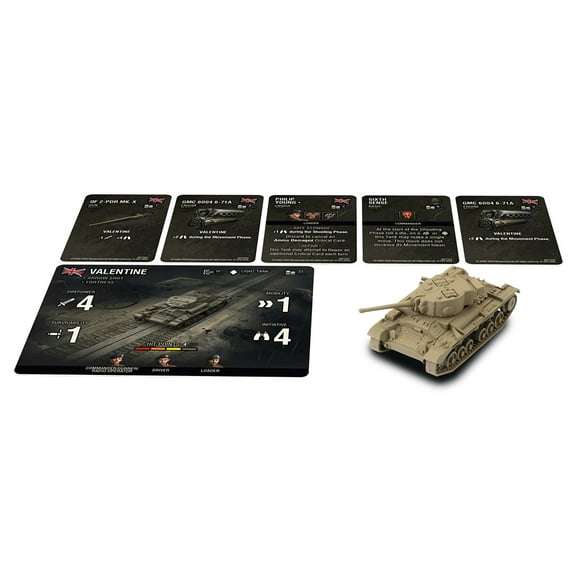 World Of Tanks: British (Valentine) - Expansion, Miniatures Game, Gale Force Nine