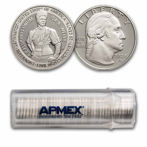 2025-S Ida B. Wells American Women Quarter Gem Proof 40-Coin Roll