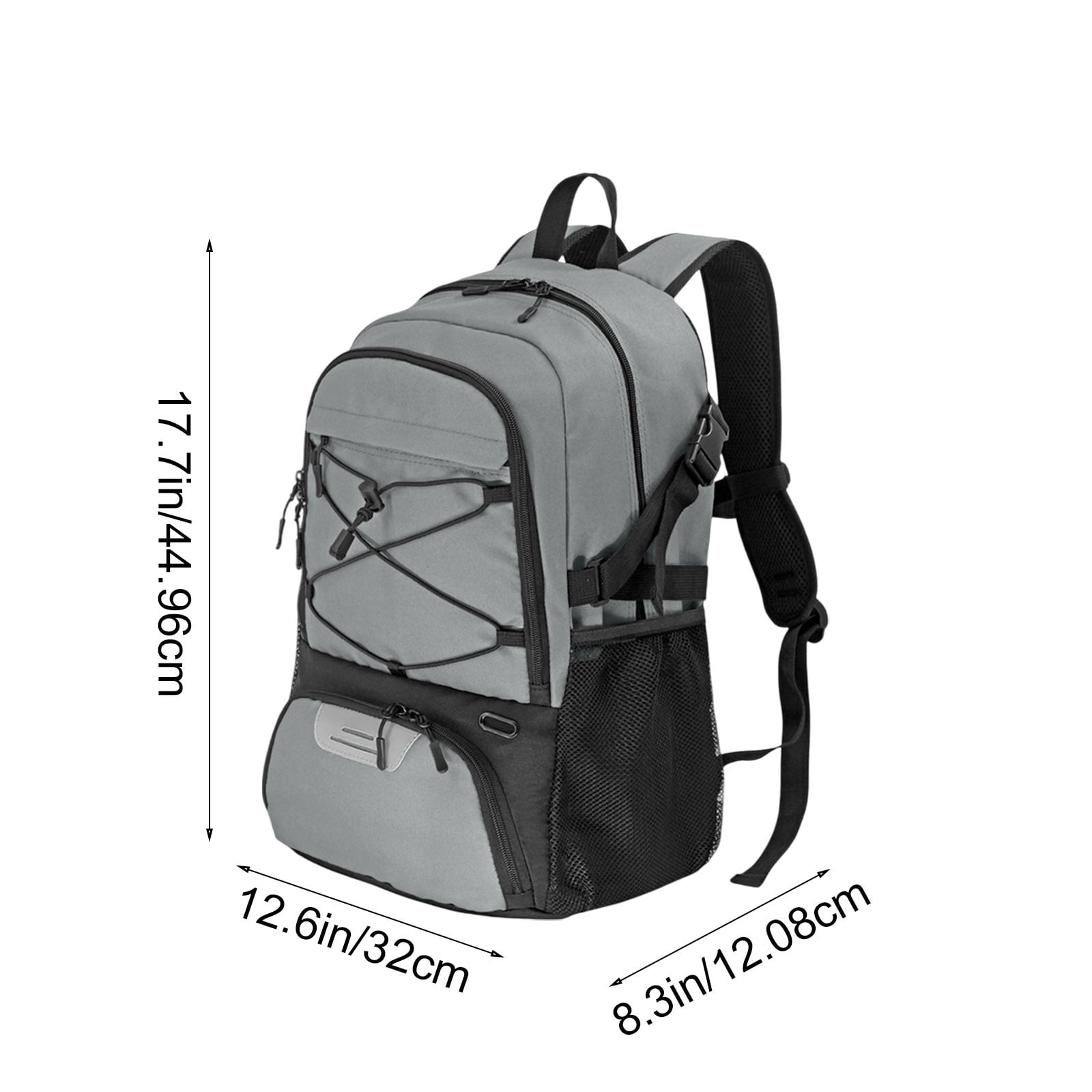 COM1950s Basketball Backpack,32L Travel Laptop Backpack with Shoe