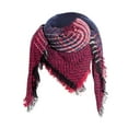 thumbnail image 3 of Classic Winter Scarf for Women Chunky Knit Plaid Tassel Design Shawl, 3 of 5