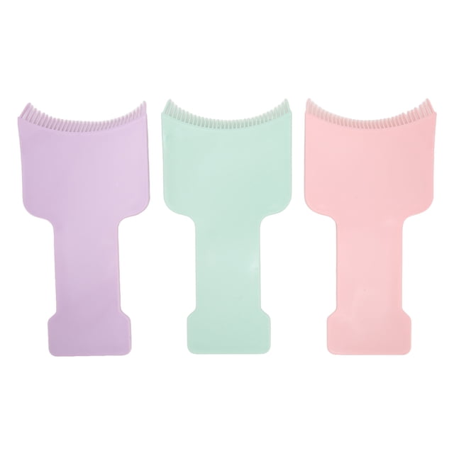 Tablero resaltador de tinte para el cabello, tablero Balayage de 3 piezas, tablero curvo para tinte para el cabello, tablero resaltador de peine, muy versátil