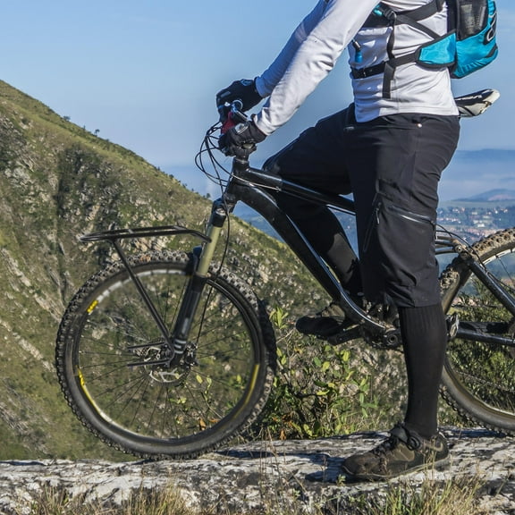 Soimiss Bike Holder Stand Bike Front Storage Shelf Black 1Pack