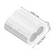 thumbnail image 2 of ADDHAT 200Pcs Steel Wire Aluminum Crimp Double Ferrule Clips Silver Aluminum Sleeves for Strong Cable Fixing, 2 of 8