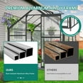 thumbnail image 6 of TROPOW 6x8 FT Outdoor Greenhouse, Polycarbonate Green Houses for Outside, Heavy Duty Large Walk in Green House for Plants with Aluminum Frame, Roof Vent, Rain Gutters for Garden Backyard, 6 of 7