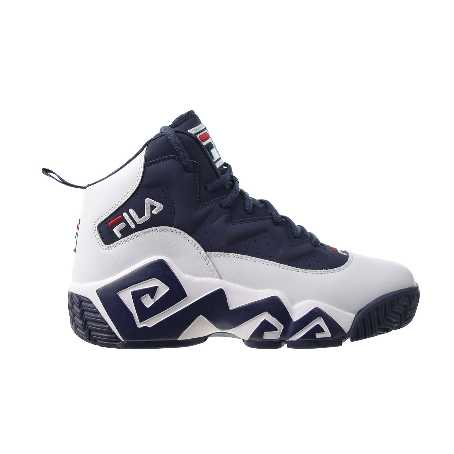 Fila MB High Jamal Mashburn Men's Basketball Shoes White-Navy-Red  1bm00511-125 