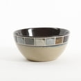 thumbnail image 2 of Gibson Elite 114338.16R Casa Gris 16 Piece Rea Countive Glaze Dinnerware Set, Cream and Gray, 2 of 8