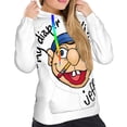 thumbnail image 2 of Saiise Sml Jeffy Bc Women's Hoodies Long Sleeve Sweatshirts Drawstring Pullover Tops with Pocket Casual Loose-Medium, 2 of 6