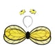thumbnail image 5 of Diadema con alas de animal para mujer, accesorio ligero para cosplay y baile escénico. Amarillo Negro, 5 of 9