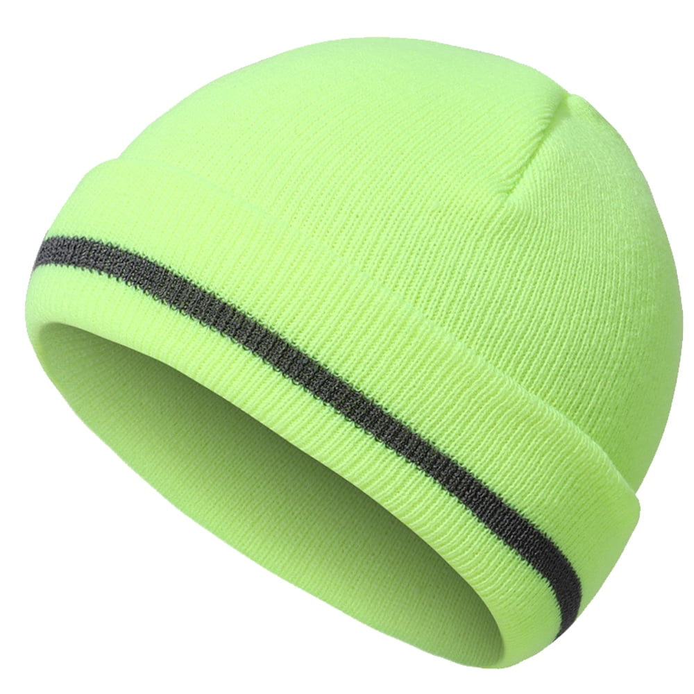 Men Winter Beanie Hat Warm Knit Cuffed Plain Toboggan Ski Skull Cap