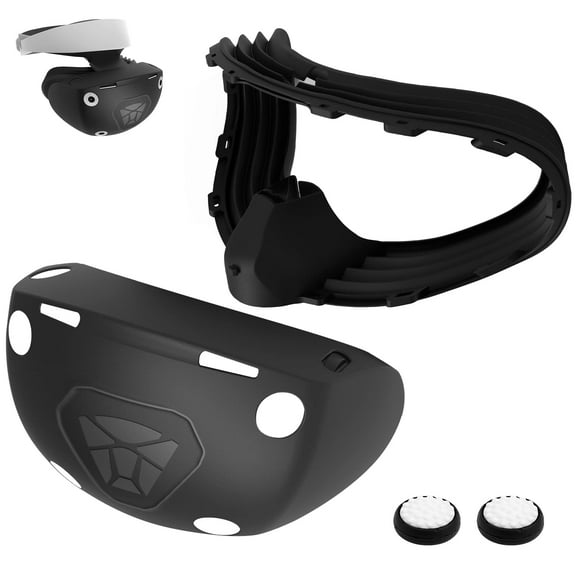 Number-one VR Silicone Face Cover with Accessories Included for PlayStation VR2, Multicolor