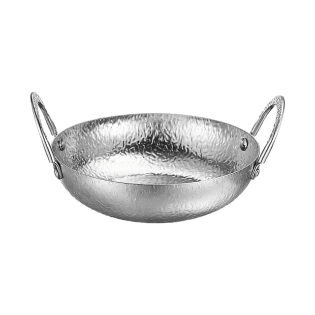 Olla caliente tailandesa práctica de doble oreja, fácil de limpiar, olla para mariscos, olla para sopa de kimchi para barbacoa, cocina, hogar, picnic, camping Estilo B