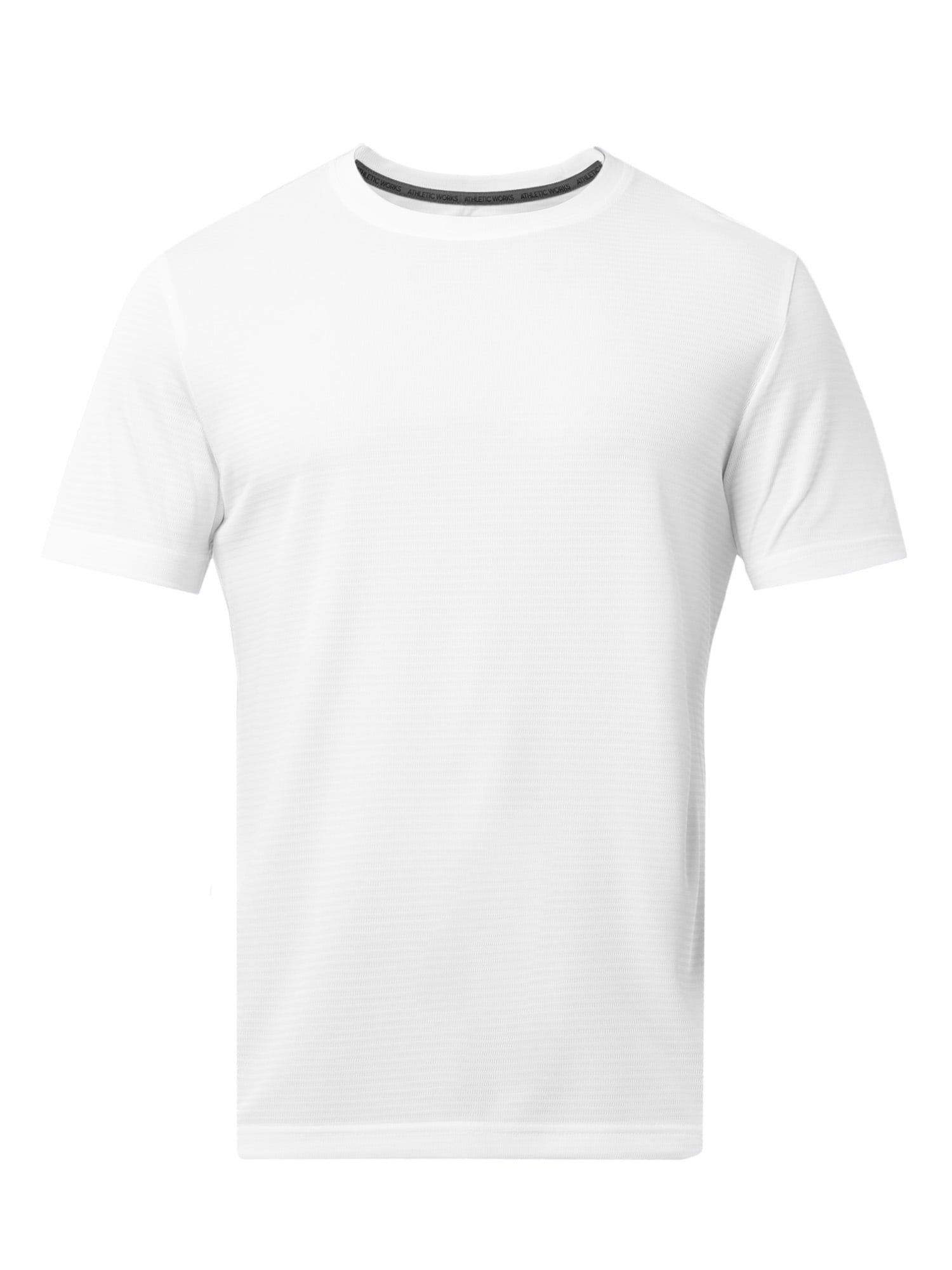 Athletic Works Men's and Big Men's Core Linear Mesh Active Short Sleeve Tee, Sizes S-3XL