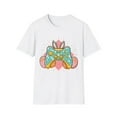 thumbnail image 2 of Funny Easter Bunny Gaming Pastel Colorful Eggs Graphic Tee, 2 of 7