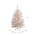 thumbnail image 2 of Vickerman Sparkle Spruce 3.5 Foot Artificial Pre Lit Christmas Tree, White, 2 of 5