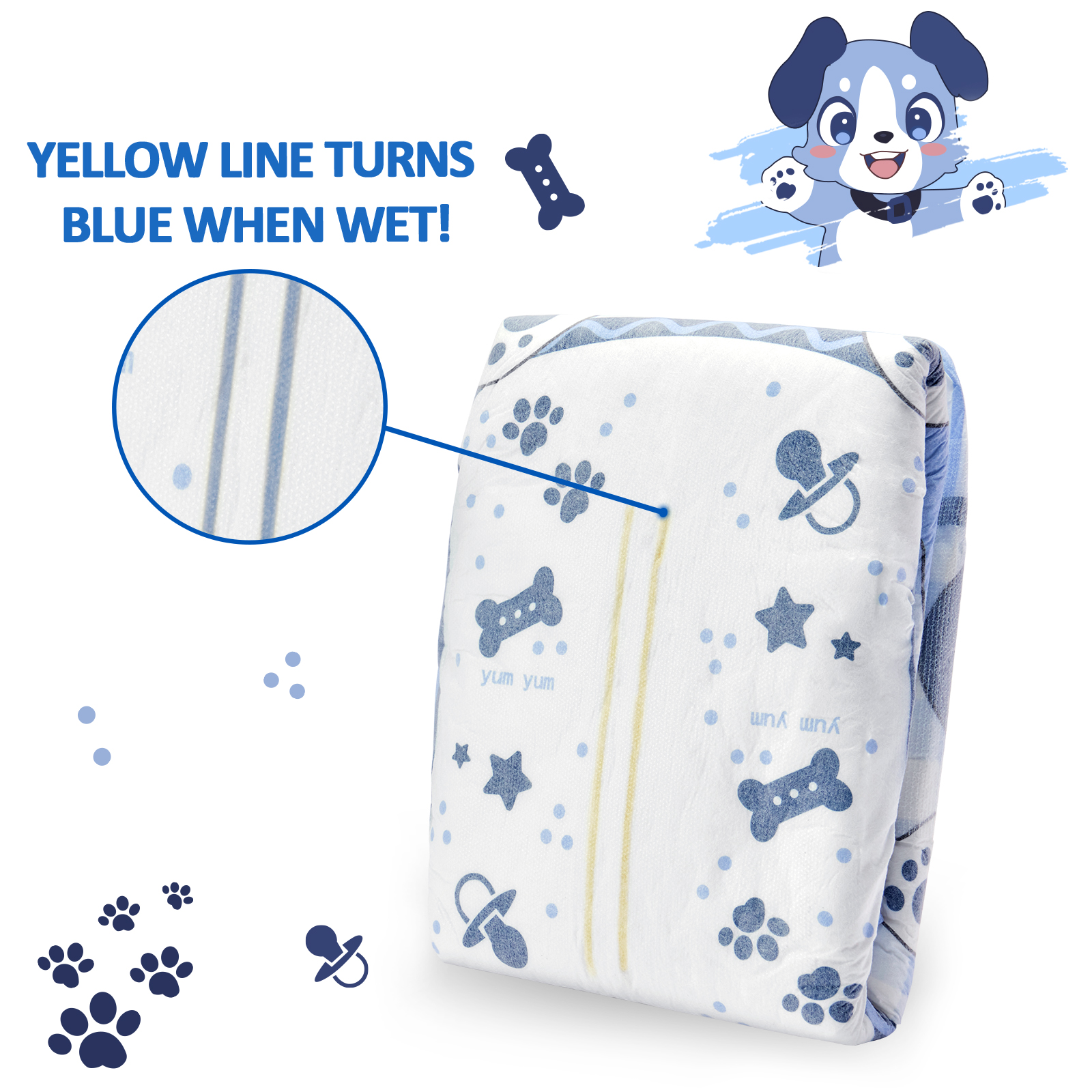 LittleForBig Pañales para adultos paquete de 10 piezas - Pañales Little Blue BabyFur (M) 5