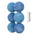 thumbnail image 3 of SLYNSHome 6Pcs Christmas Tree Balls Ornaments,Shatterproof Glitter Sequin Christmas Balls Baubles Balls Pendant for Xmas Trees Party Wedding Home Christmas Decoration (3.9Inch,Blue), 3 of 6