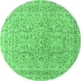thumbnail image 1 of Ahgly Company Indoor Round Persian Emerald Green Traditional Area Rugs, 8' Round, 1 of 4
