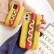 thumbnail image 2 of Phone Case for iPhone 14 Phone Case Silicone Cute Camera Lens Protector Design Kawaii 3D Thick Case Case (Hot Dog, iPhone 14), 2 of 4