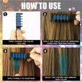 thumbnail image 2 of VONKY One-time Hair Chalk Comb Professional Temporary Instant Hair Comb Hair Color Highlights Streaks Hair Coloring Dye Comb, 2 of 8