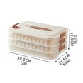 thumbnail image 3 of Bearachild Aplicaciones amplias del contenedor de almacenamiento de alimentos blanco para organización de refrigerador y despensa de 3 capas Organizadores de utensilios de cocina, 3 of 6
