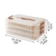 thumbnail image 4 of Advancent Aplicaciones amplias del contenedor de almacenamiento de alimentos blanco para organización de refrigerador y despensa de 3 capas Organizadores de utensilios de cocina, 4 of 6