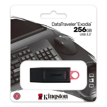 Kingston - DataTraveler Exodia 256GB USB 3.2 Flash Drive DTX/256GB