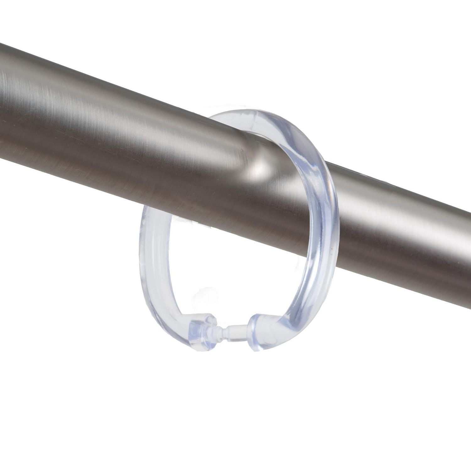 Mainstays Plastic Shower Curtain Rings, Set of 12