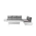 thumbnail image 2 of Pemberly Row 3-piece Modern Aluminum Frame Outdoor Sectional in Gray, 2 of 21