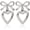 B2:silverbow earrings, variant on Bow Hoop Earrings for Women Trendy Pearl Knotbow Statement Jewelry Mini Bow Hoops Earrings for Party Daily Wear Gifts