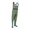 thumbnail image 3 of Vadeadores de pesca, pantalones de agua de nailon, vadeadores de pecho para vadear, pesca, agricultura Verde, 3 of 8