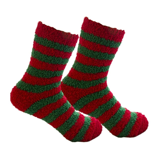 Calcetines de Navidad Yinane Rayas rojas