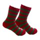 thumbnail image 1 of Calcetines navideños peludos para mujer, cómodos calcetines navideños para las fiestas, calcetines cálidos de invierno. Rayas Rojas Verdes, 1 of 9