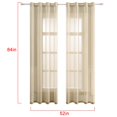 thumbnail image 2 of Coofit Sheer Curtain Solid Color All-match Translucent Window Gauze Window Panel, 2 of 10